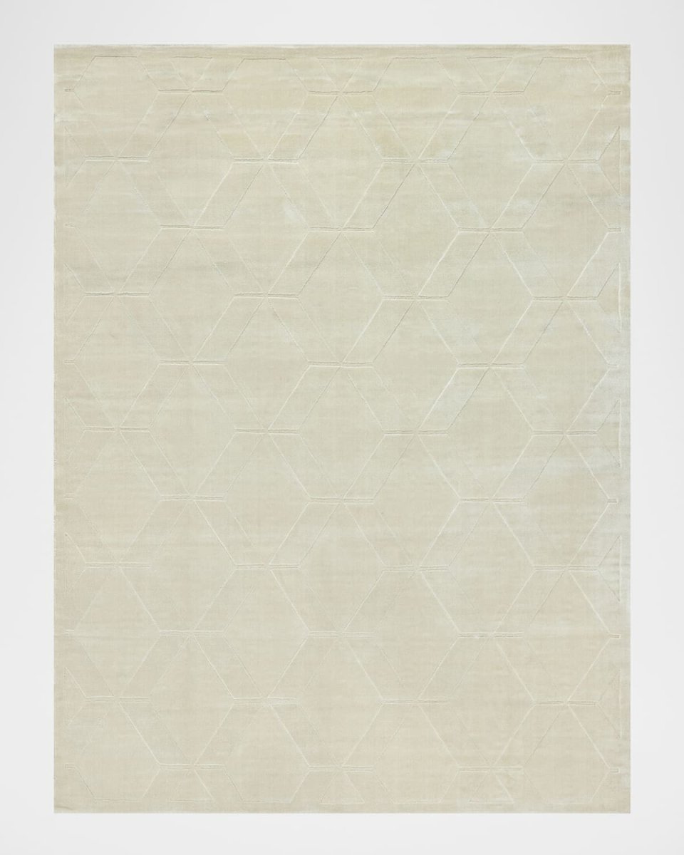 Brunello Hand-Loomed Light Beige Rug, 9' x 12'